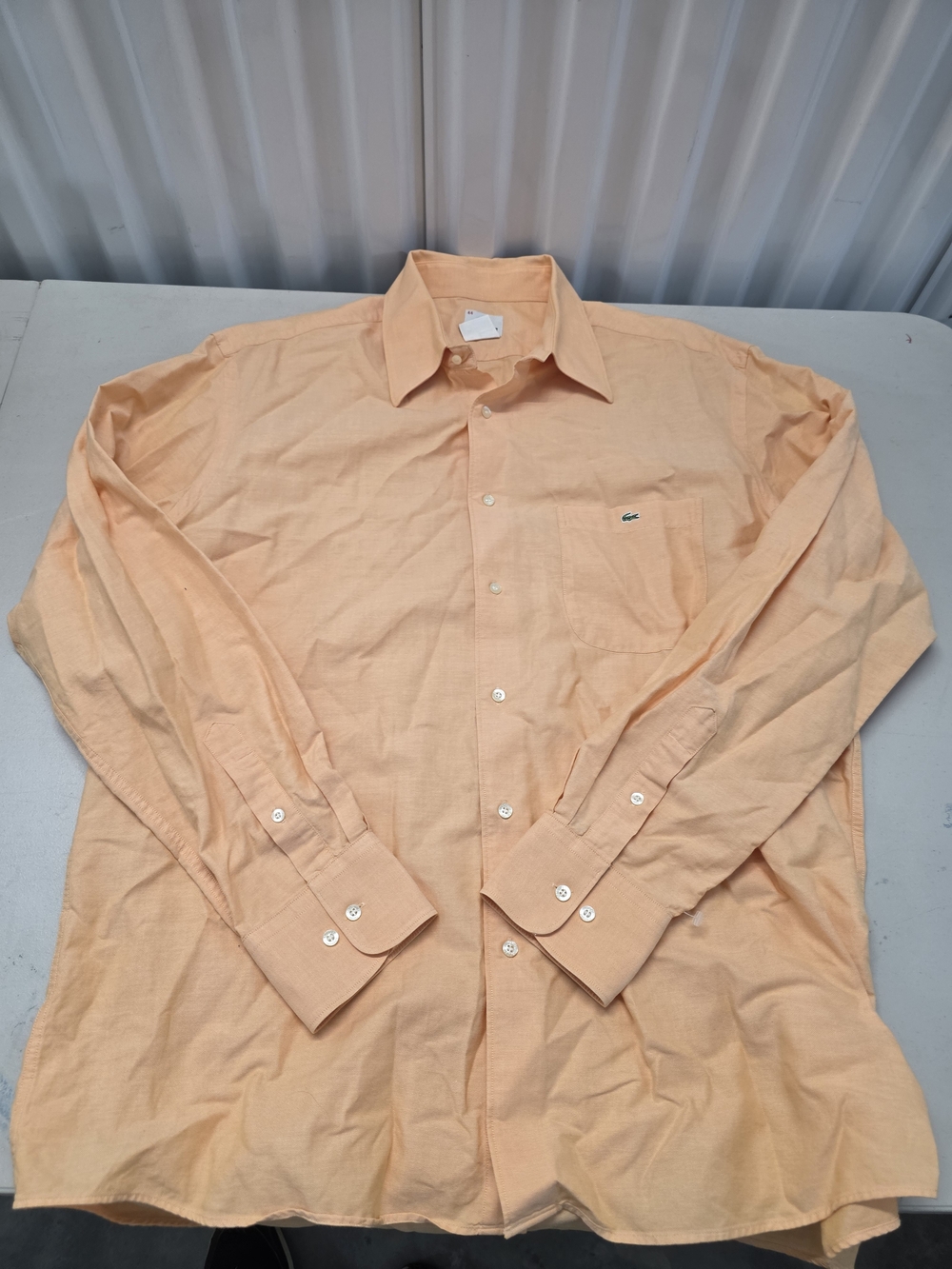 Lacoste Long Sleeve Button Up Shirt Men's Size 44 XL